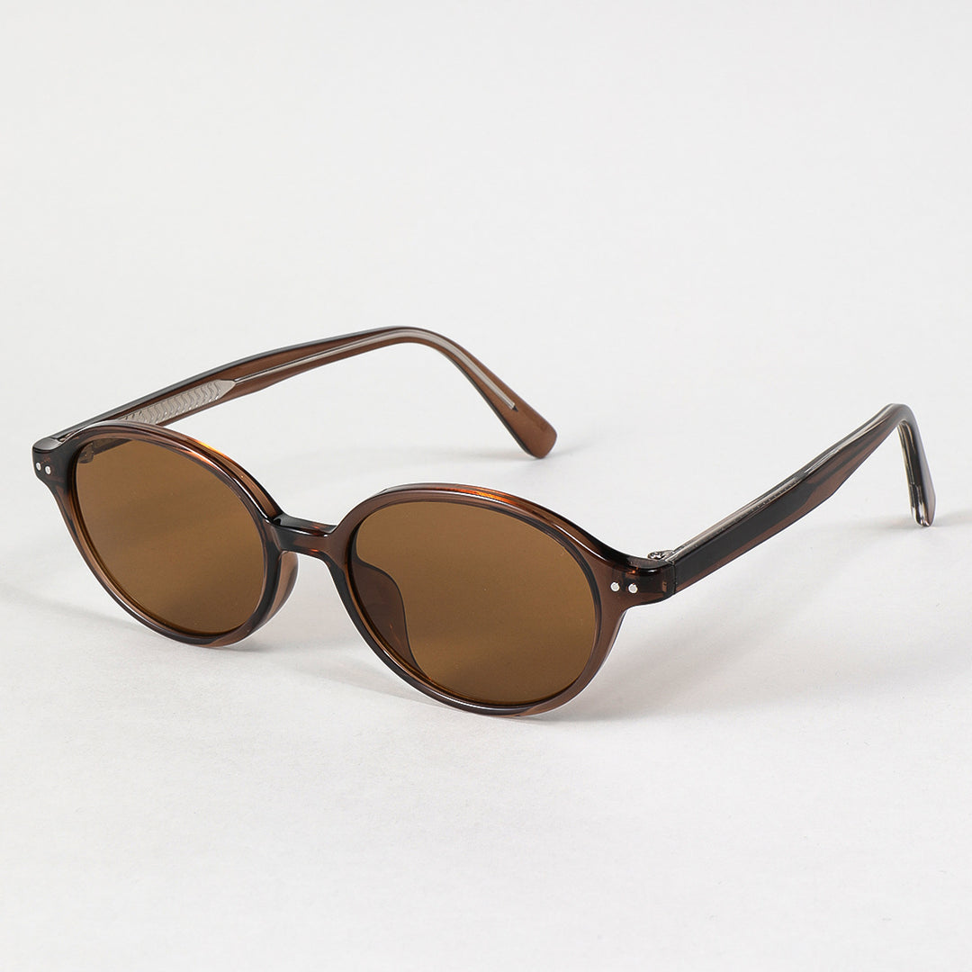 Women's fashionable retro-style sunglasses with brown lenses Bowlift