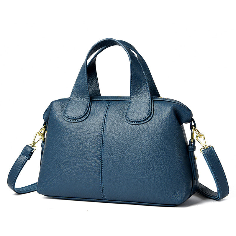 Elegant Faux Leather Handbag Bowlift