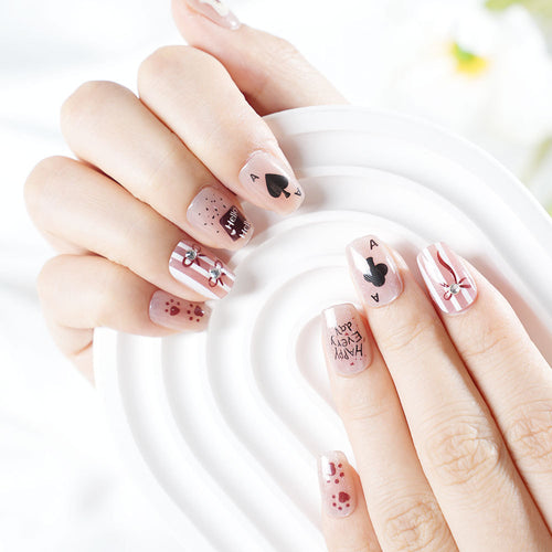 Playful Themed Press-On Nail Set Bowlift