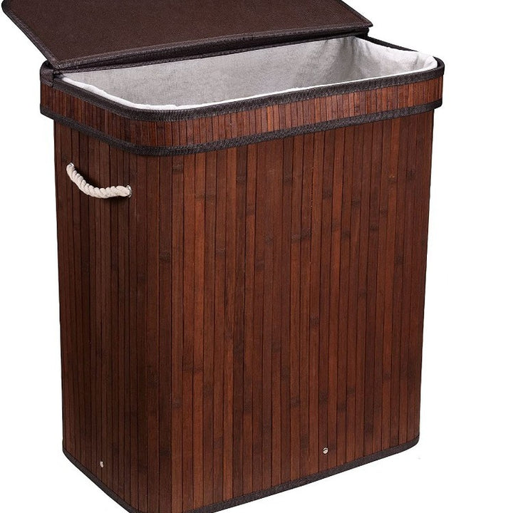 Elegant Laundry Basket Made of Natural Bamboo Bowlift