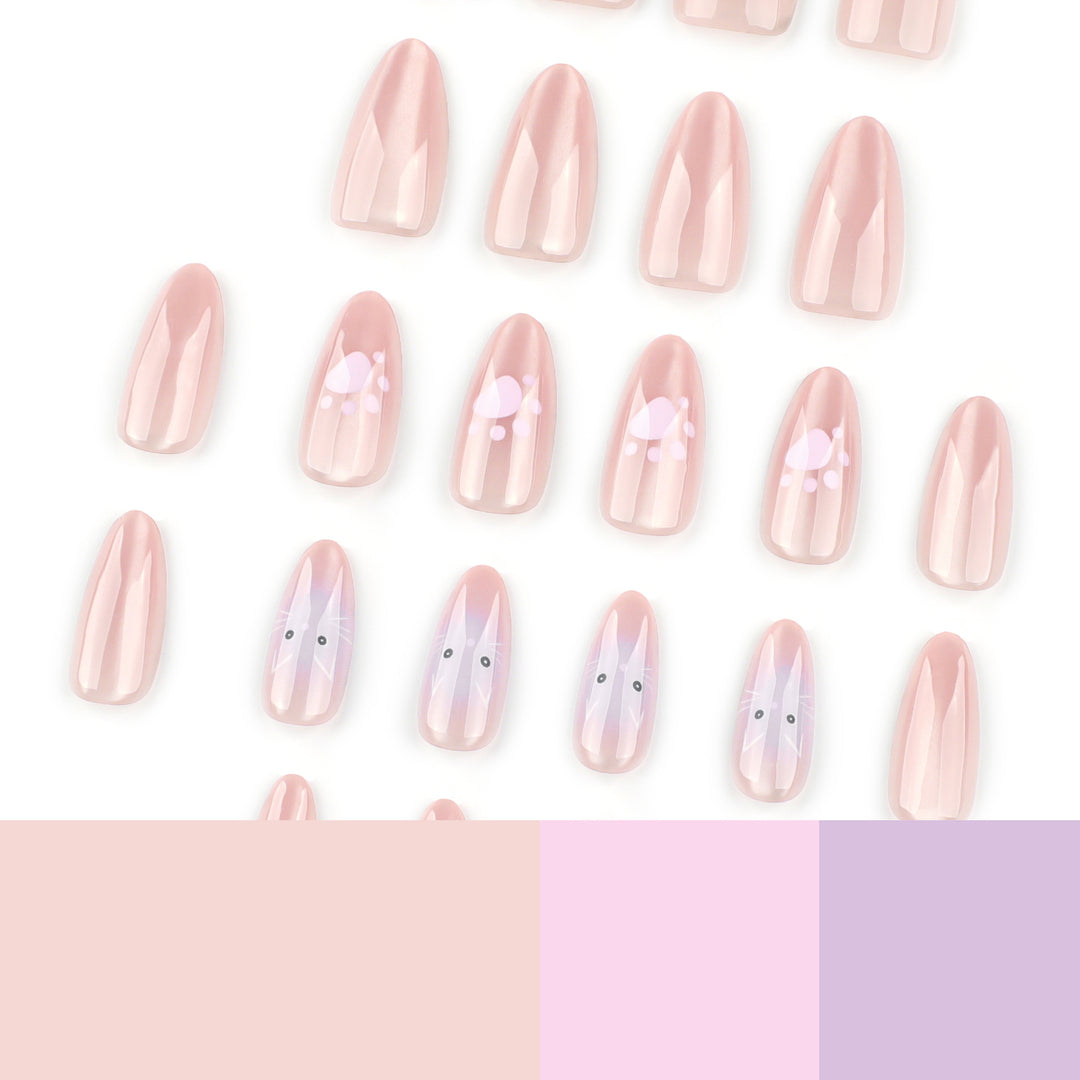 Artificial nail art with animal motifs Bowlift