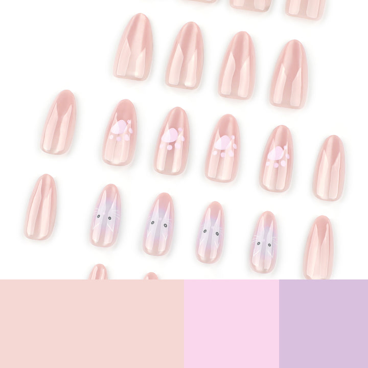 Artificial nail art with animal motifs Bowlift