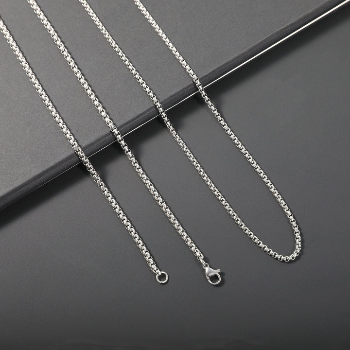 Sleek Stainless Steel Chain Necklace Bowlift