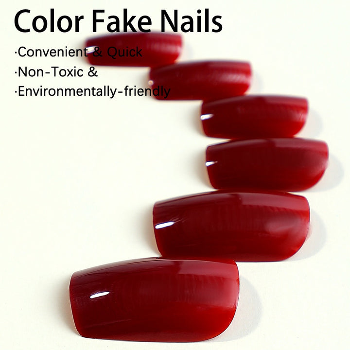 Artificial nail set with elegant, glossy finish Bowlift
