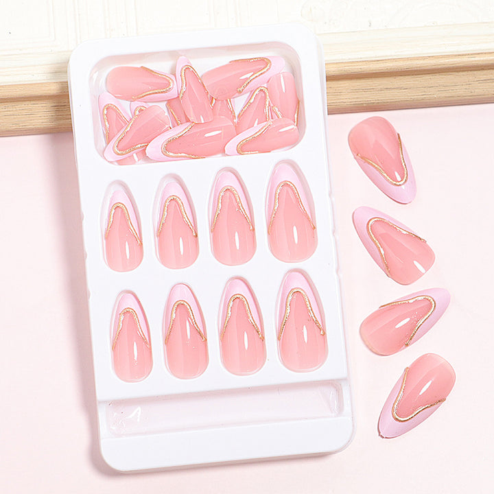 Elegant French Tip Nail Art Set Bowlift