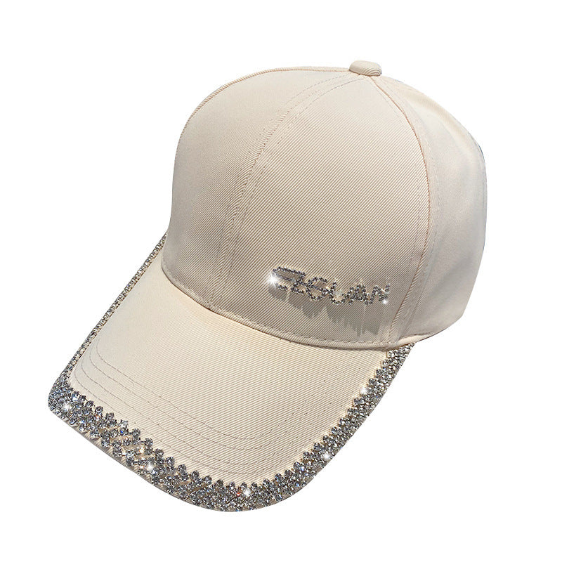 Women's Sparkling Rhinestone-Trimmed Baseball Cap Bowlift