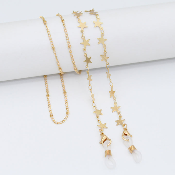 Luxe Crystal-Embellished Eyewear Chain Bowlift