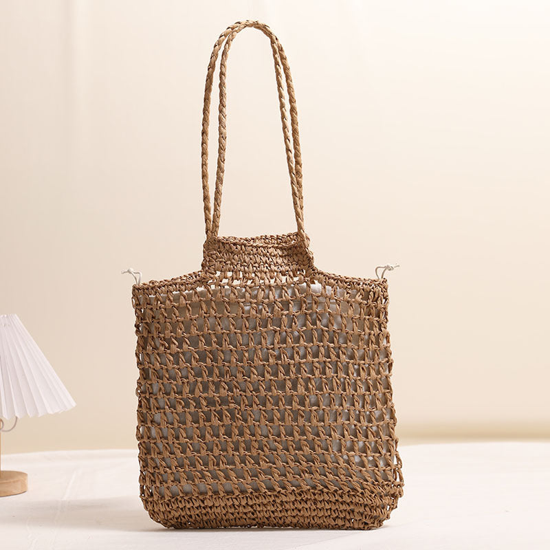 Handmade net tote bag made of natural material Bowlift