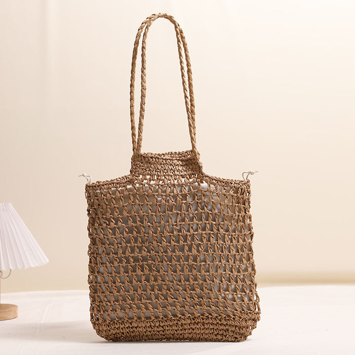 Handmade net tote bag made of natural material Bowlift