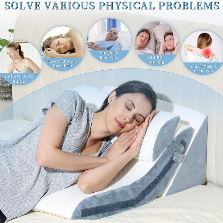 Adjustable Elevated Sleep Wedge Pillow