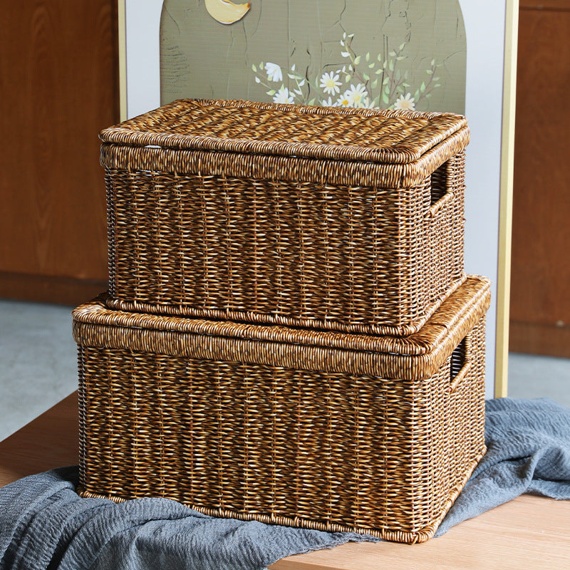 Natural Woven Storage Chest Bowlift