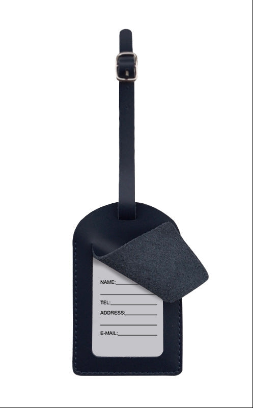 Genuine Leather Luggage Tag Bowlift