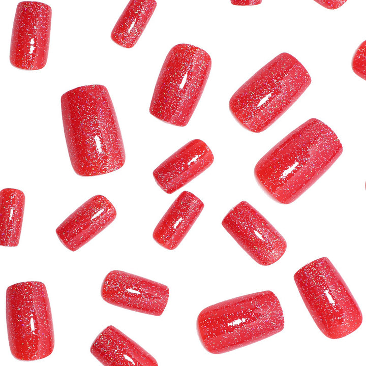 Glittery Stiletto Press-On Nail Tips Bowlift