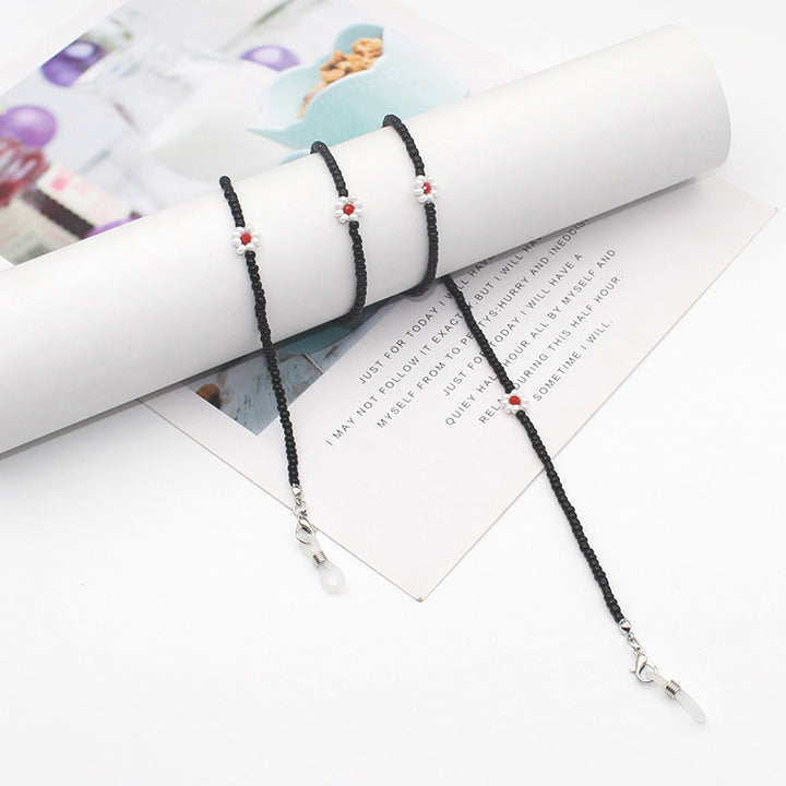 Floral Beaded Eyewear Chain Bowlift