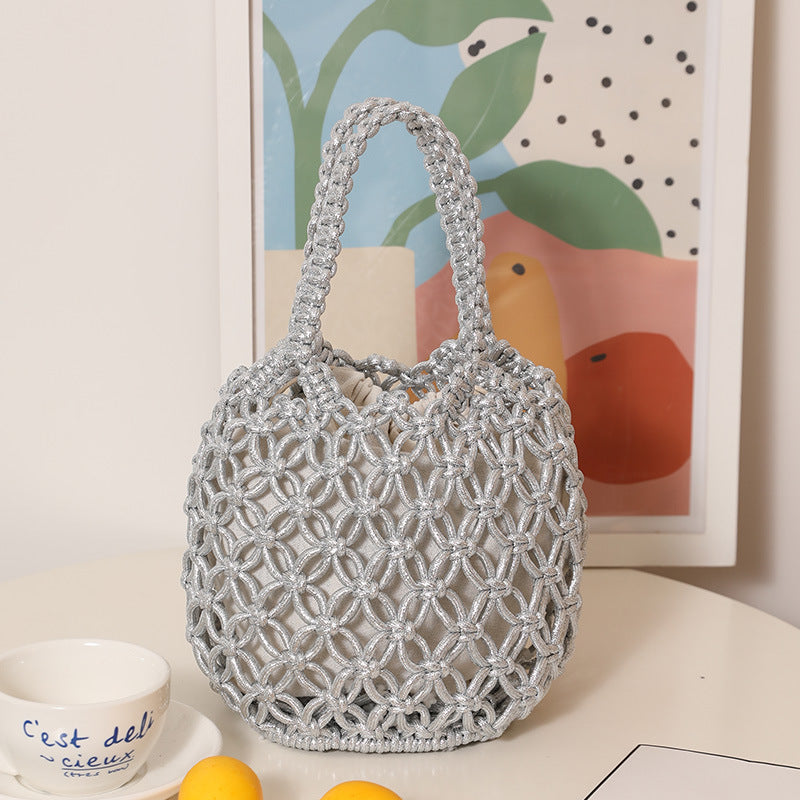 Trendy Shopper Bag with Unique Mesh Design Bowlift