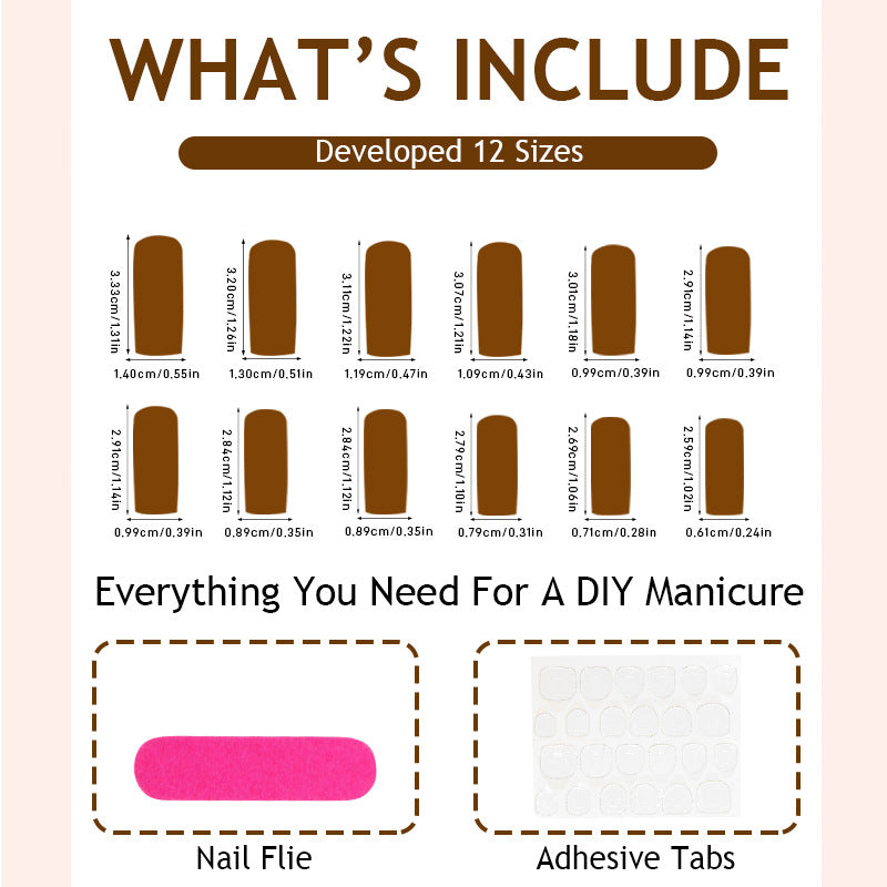 Artificial nail set with luxurious leopard pattern Bowlift