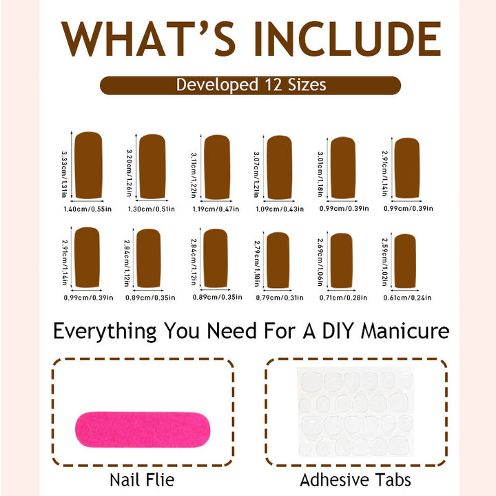 Artificial nail set with luxurious leopard pattern Bowlift