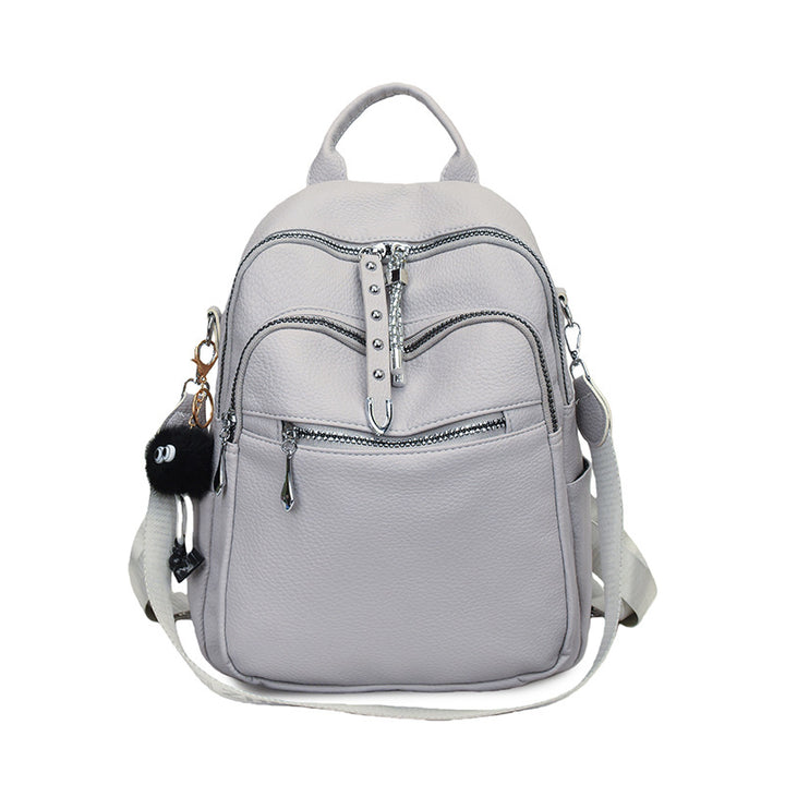 Stylish Multi-Functional Leather Backpack