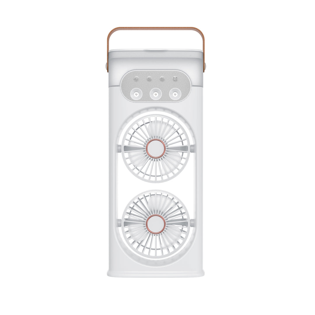 Unisex Dual-Bluetooth Portable Cooling Fan Bowlift