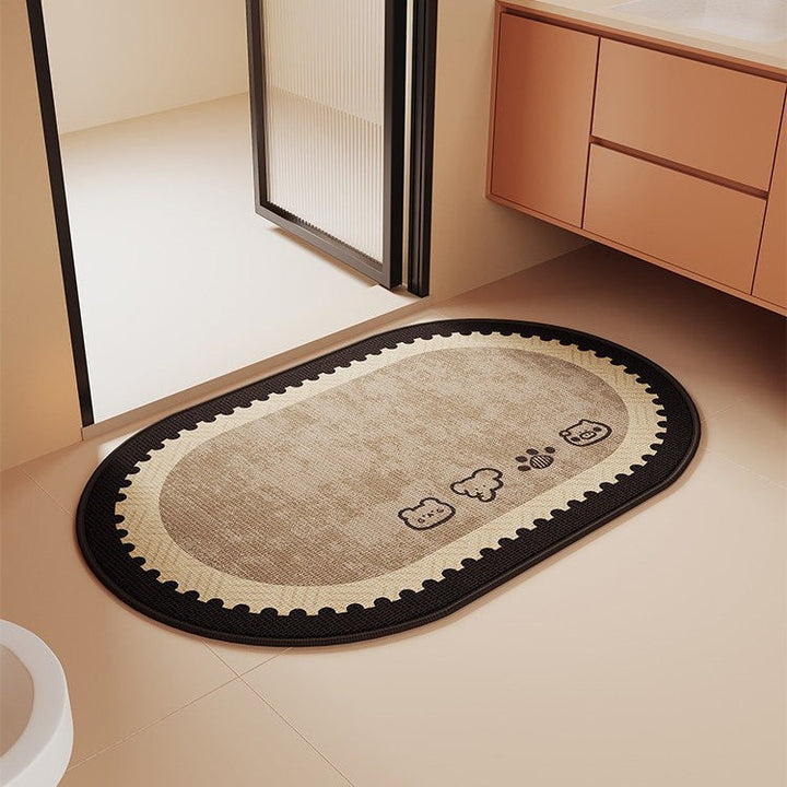 Absorbent Bathroom Rug Bowlift