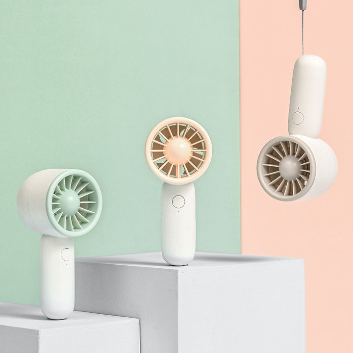 Unisex compact rechargeable handheld fan with quiet turbine fan Bowlift