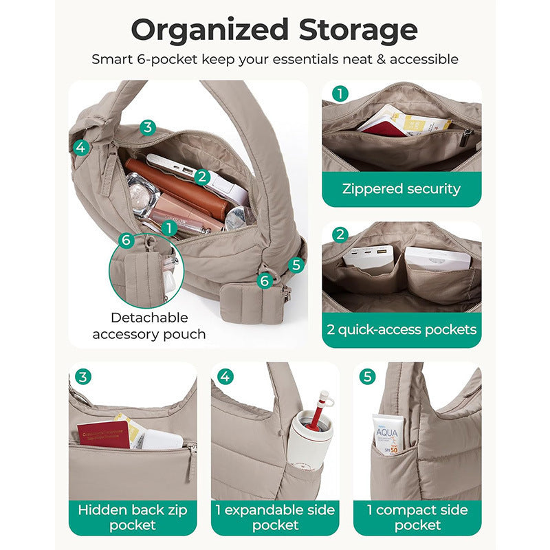 Practical shoulder bag with insulated compartments Bowlift