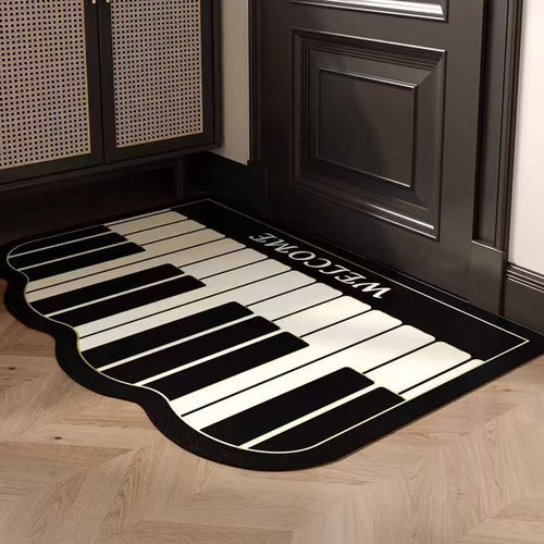 Piano Keyboard-Themed Entrance Mat