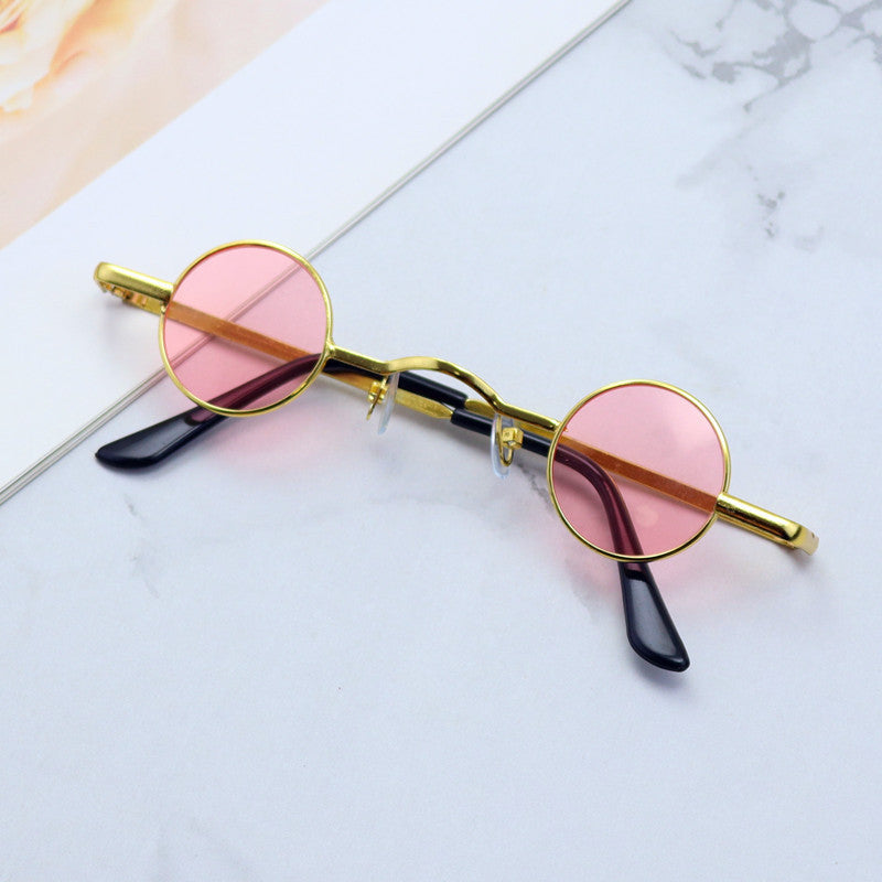 Retro-Inspired Round Metal Frame Sunglasses Bowlift