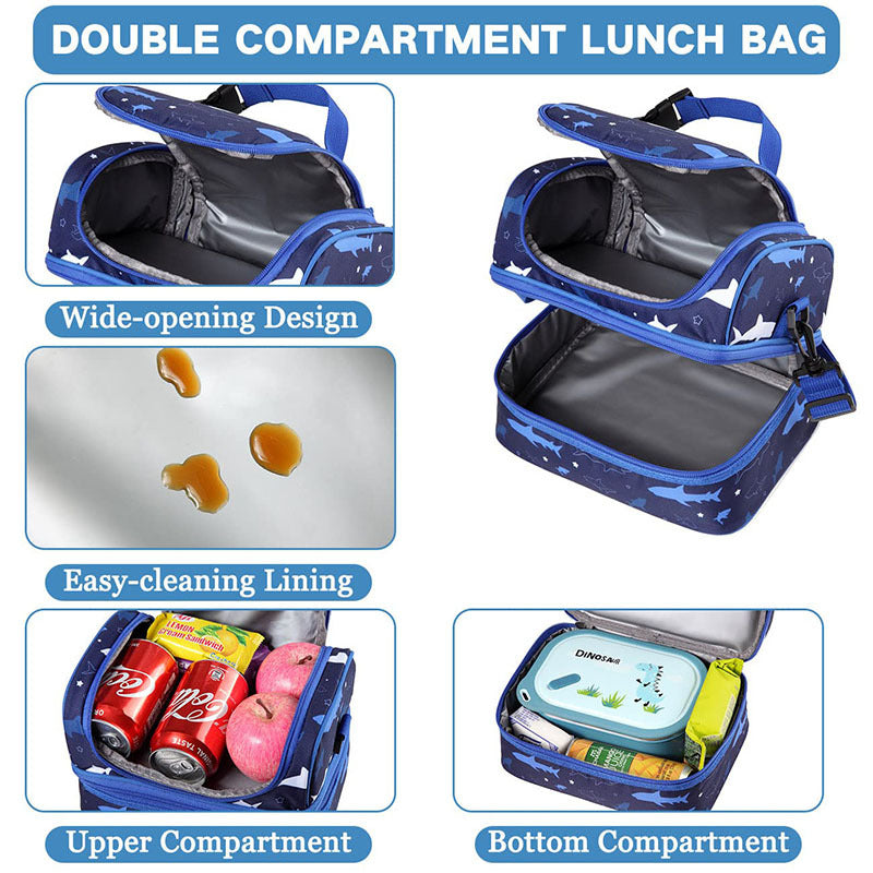 Women insulated cooler bag with double compartment design Bowlift