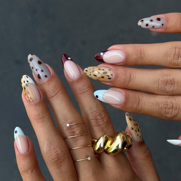 Artistic Stiletto Press-On Nail Design Bowlift