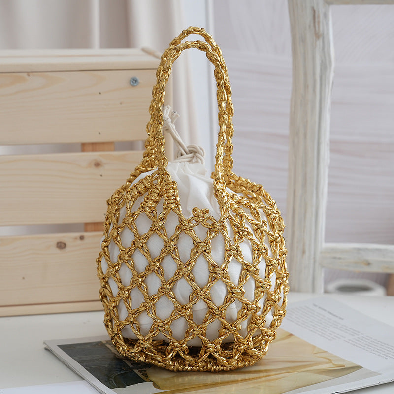 Fashionable mesh handbag Bowlift