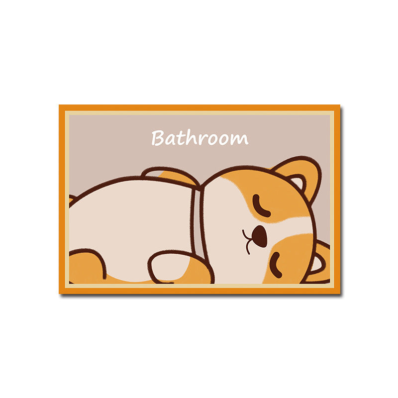 Playful Citrus-Themed Bath Mat Bowlift