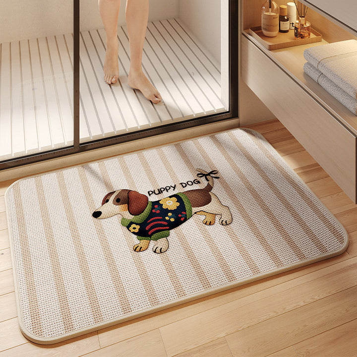 Fun Cartoon Themed Bath Mat Bowlift