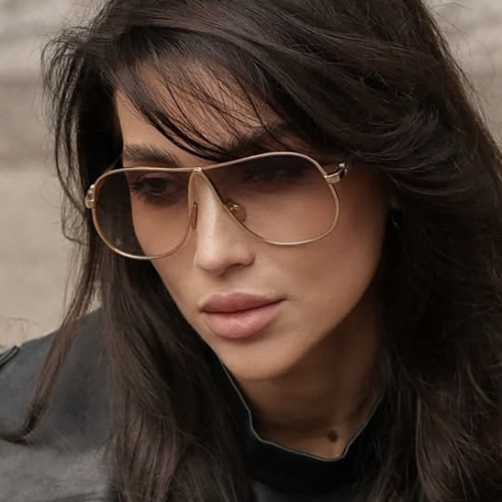 Women's pilot sunglasses with high-quality metal frame and polarized lenses Bowlift