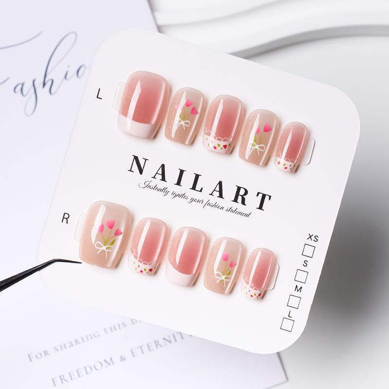 Stylish Leopard Print Press-On Nail Set Bowlift
