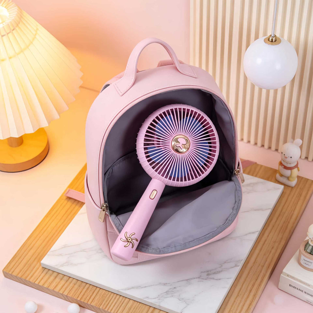 Women Portable Mini Fan with USB Connection and Flexible Design Bowlift