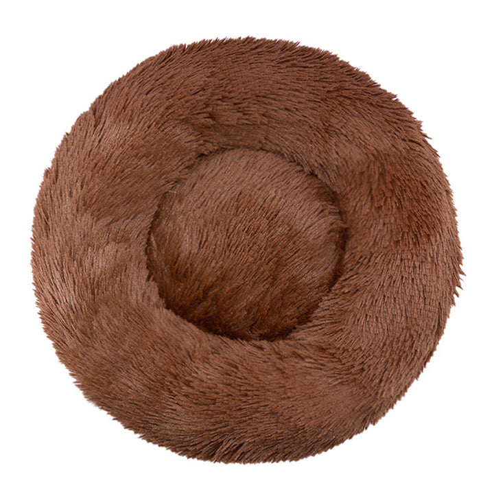 Round Plush  Nest  Dog Bed