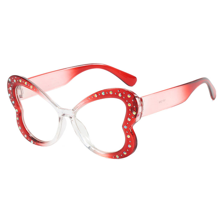 Women's playful heart-shaped sunglasses with glitter accents Bowlift