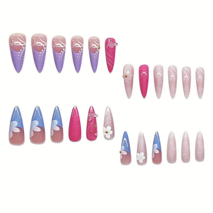 Artistic Shell-Inspired Nail Art Extensions Bowlift