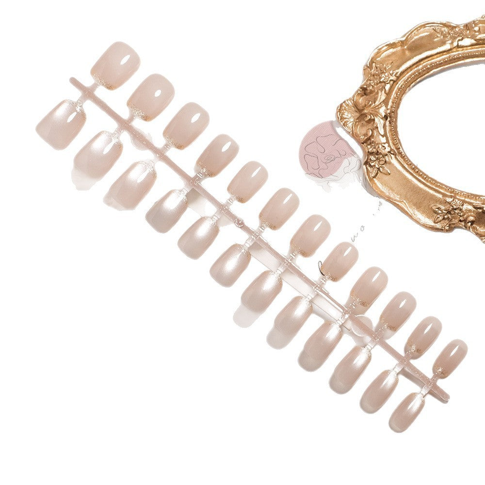Elegant Glossy Ombre Press-On Nails Bowlift