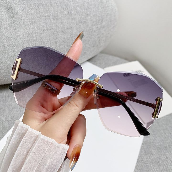 Women futuristic square sunglasses Bowlift