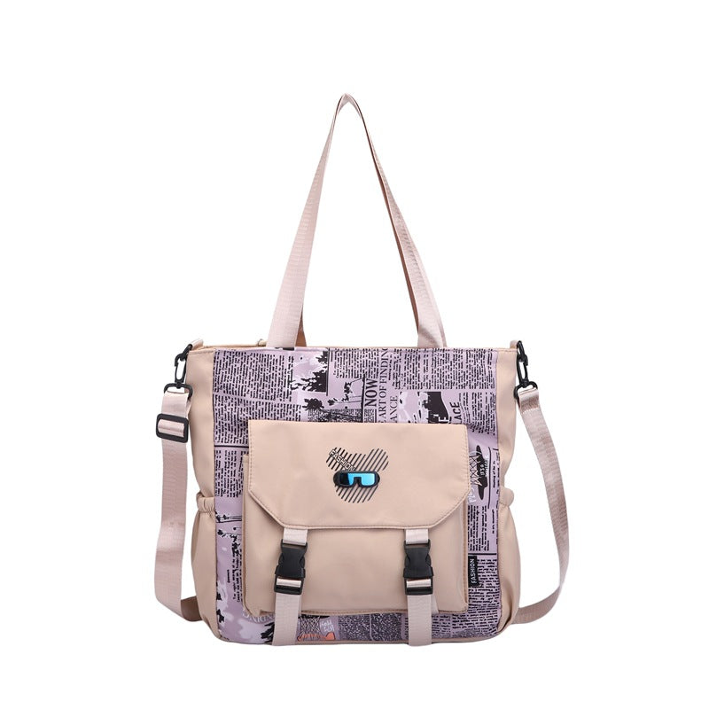 Modern Canvas Shoulder Bag Bowlift