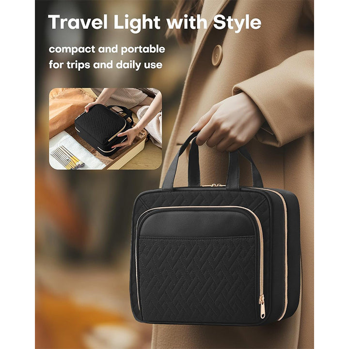 Elegant cosmetic organizer bag Bowlift