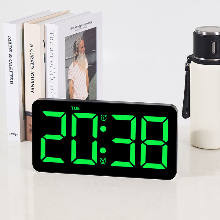 Digital LED Alarm Clock with Large Display Bowlift