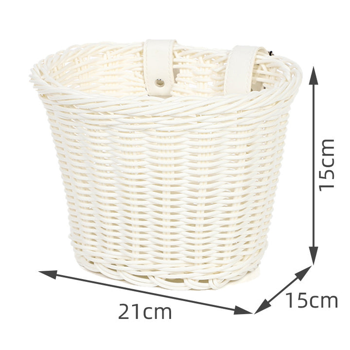 Stylish Woven Storage Basket with Handles Bowlift