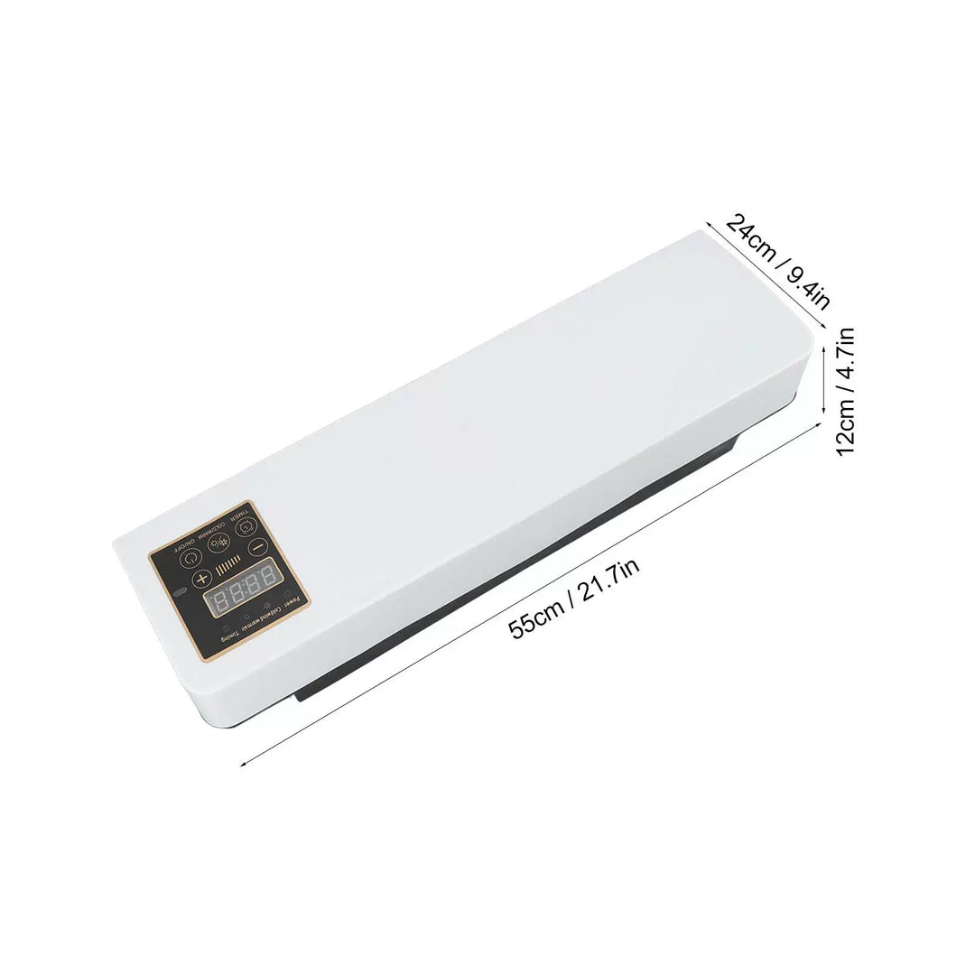 Unisex One Size Plug-in Flat Wall Heater with Digital Thermostat and Remote Control Bowlift