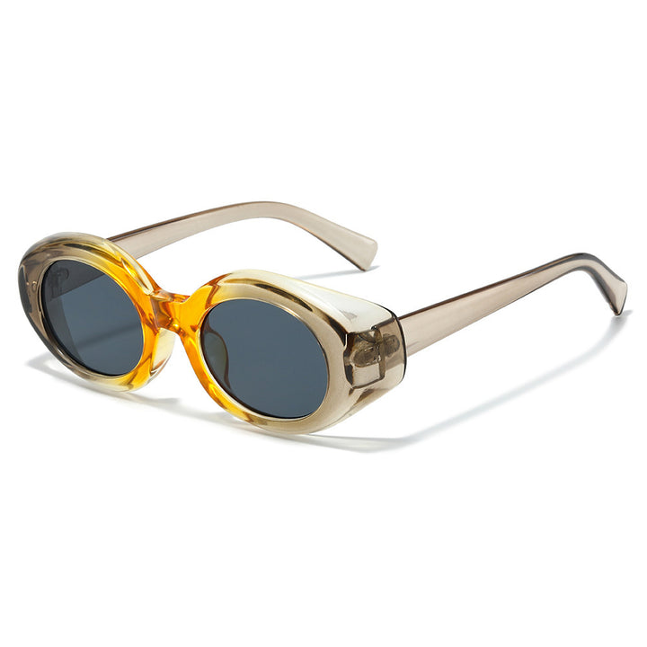 Oversized Geometric Sunglasses with Thick Frames Bowlift