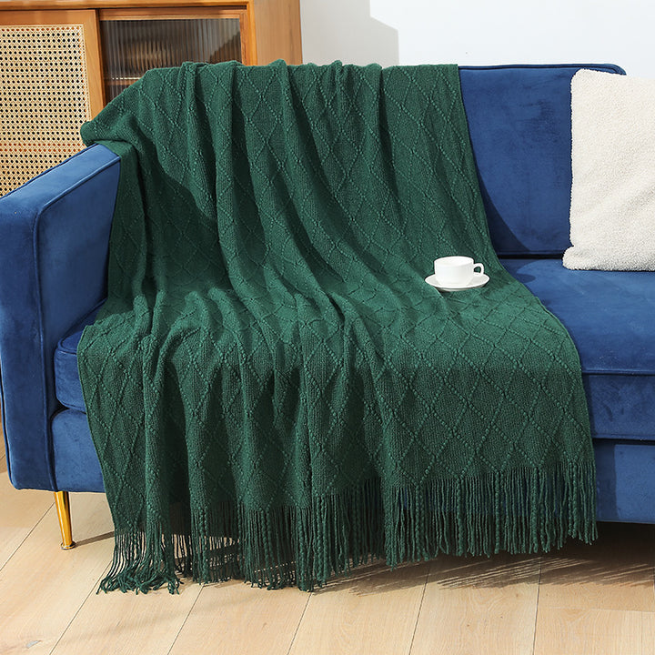 Women High-quality and stylish fleece blanket with modern textured pattern Bowlift