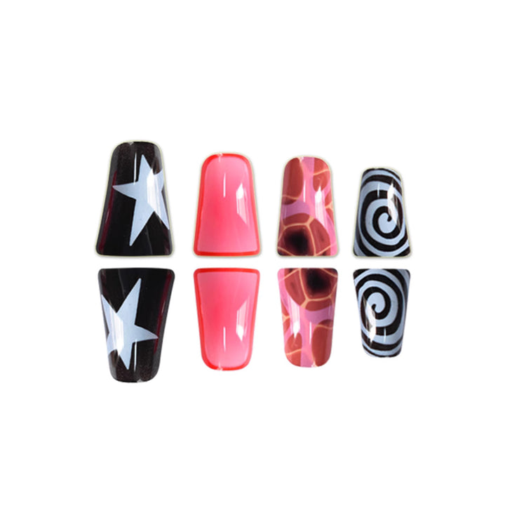 Artistic Abstract Nail Enhancements Bowlift