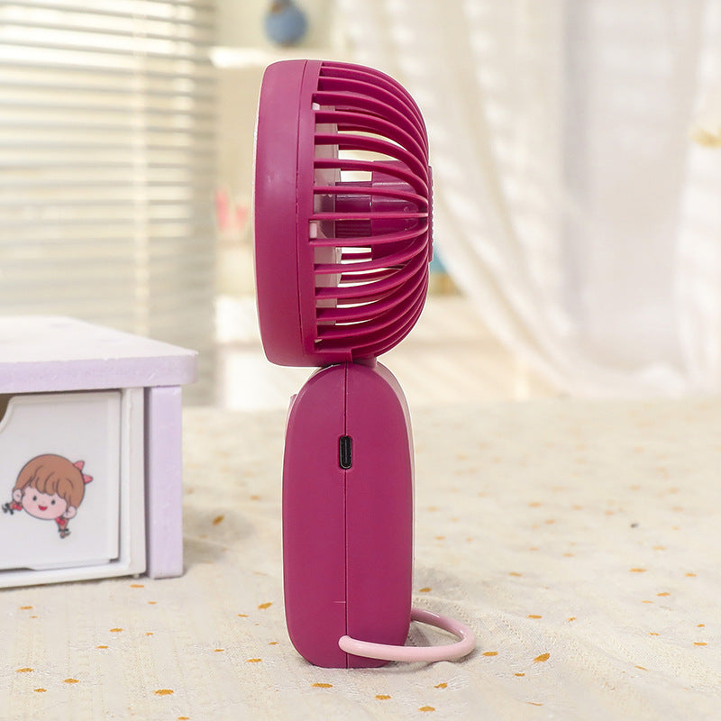 Women Portable Handheld Fan with Flexible Tilt Mechanism Bowlift